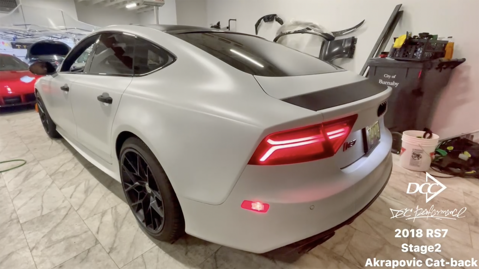 Audi RS7 installed AWE intake + Akrapovic exhuast system + HRE wheels + Xpel wrap