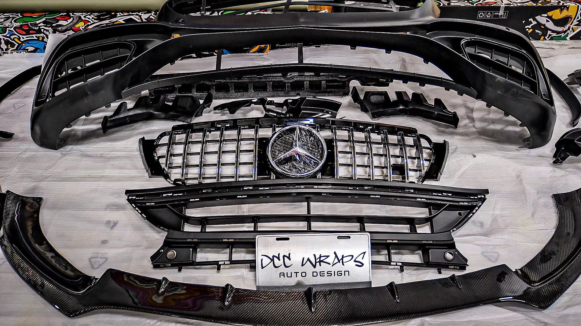 Mercedes Benz E400 intalled E63 bodykit