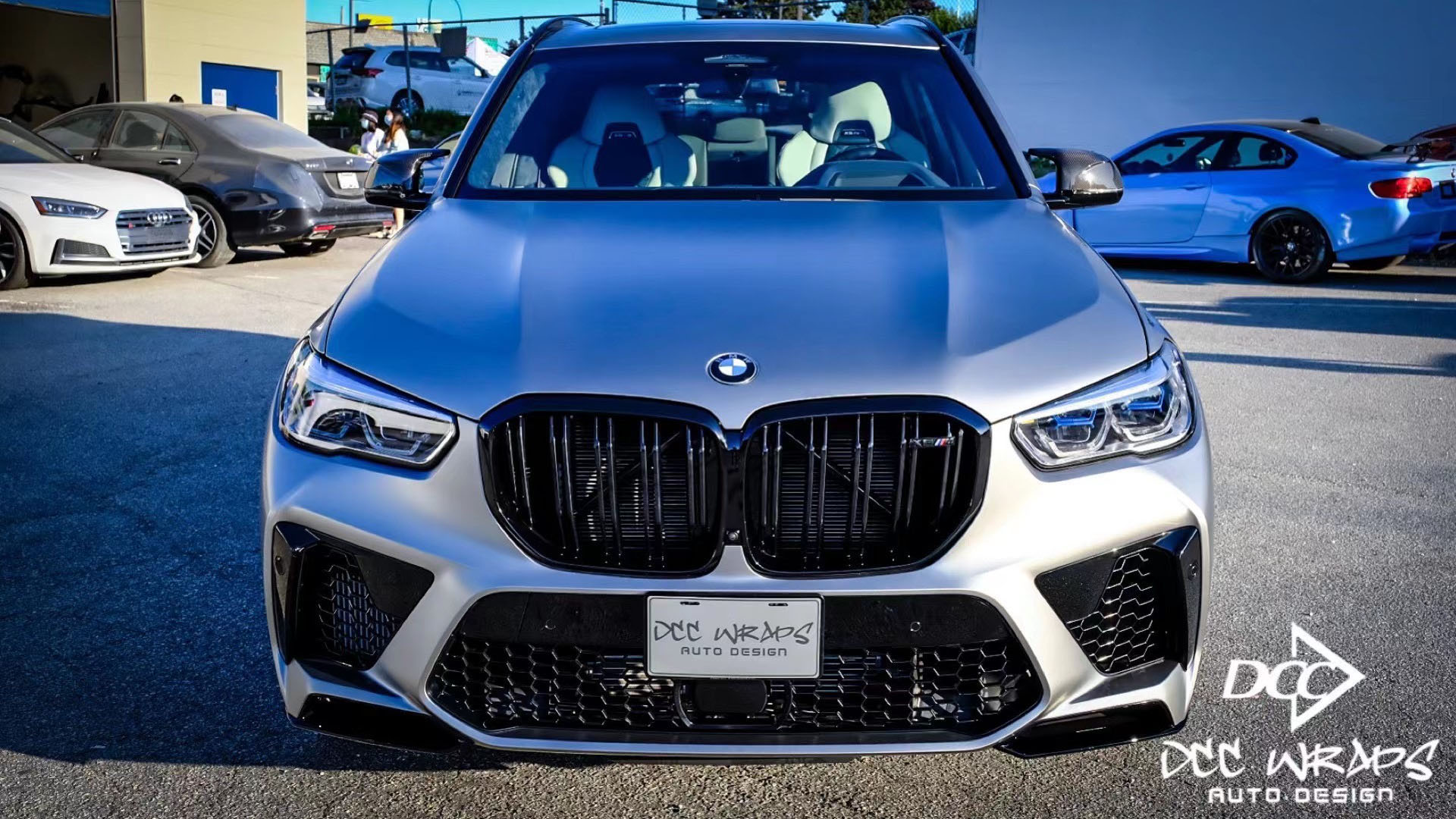 BMW X5M wrapped matte paint protection film